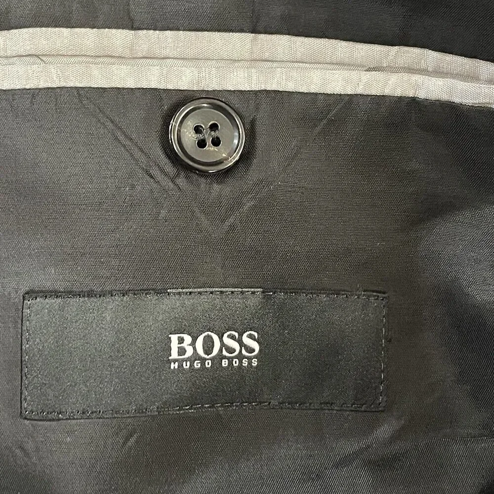 Hugo Boss The Jam75 / Sharp3 Dark Gray Sport Coat Blazer 2 Button 40 L